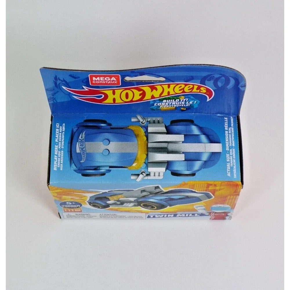 Hot Wheels Mega Construx Twin Mill GVM31 Building Set Ages 5+ Race‎ Car New!